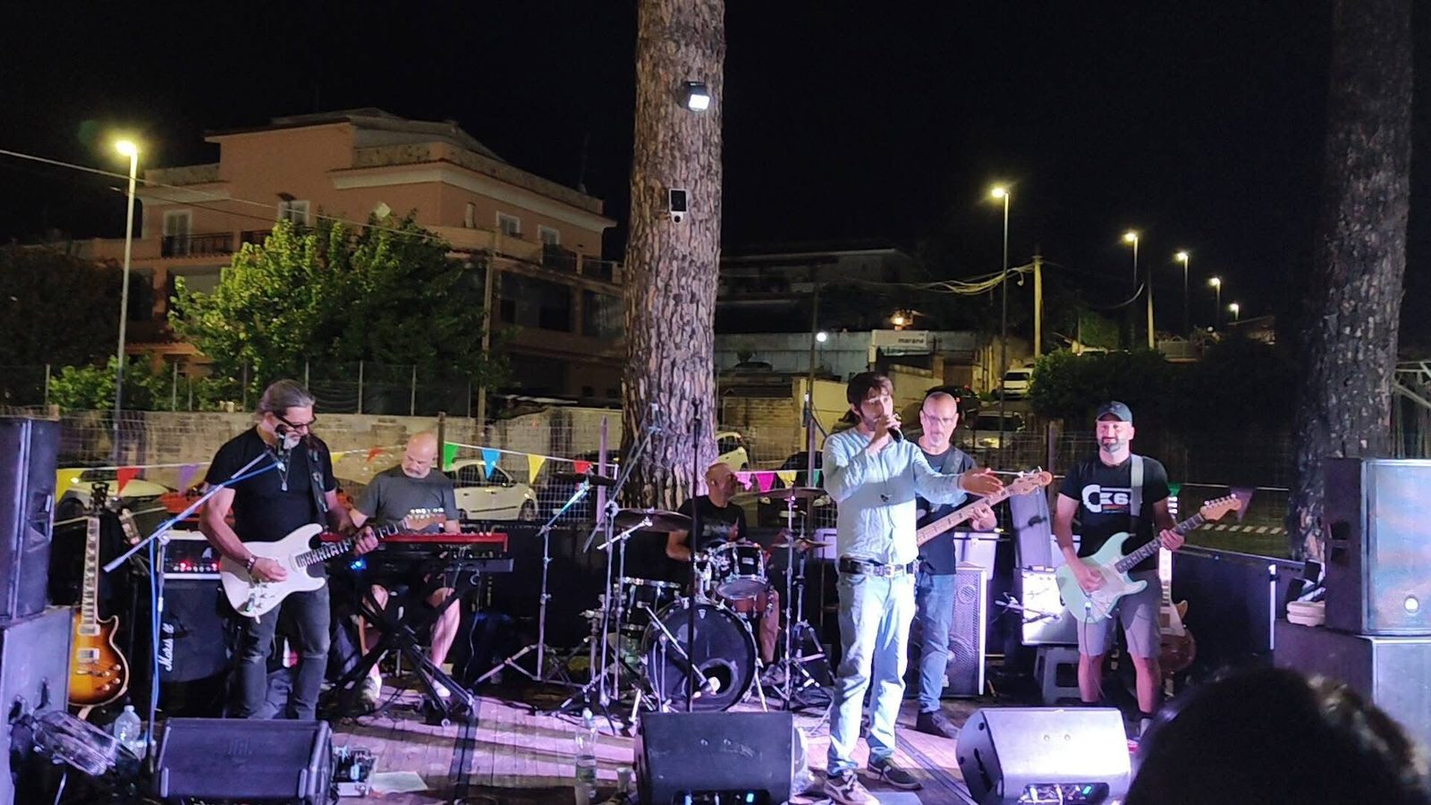 Il palco della serata di luglio
